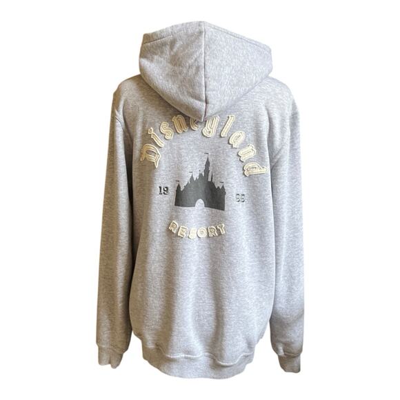 2024 Disneyland Vintage Castle Gray Embroidered Pullover Hoodie Adult S - Picture 7 of 10